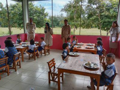 คณะกรรมการชุดที่ 4 ตรวจโครงการอาหารกลางวัน ศพด.อบต.ภูหลวง (บ้านหลุมเงิน) และโรงเรียนบ้านหลุมเงิน