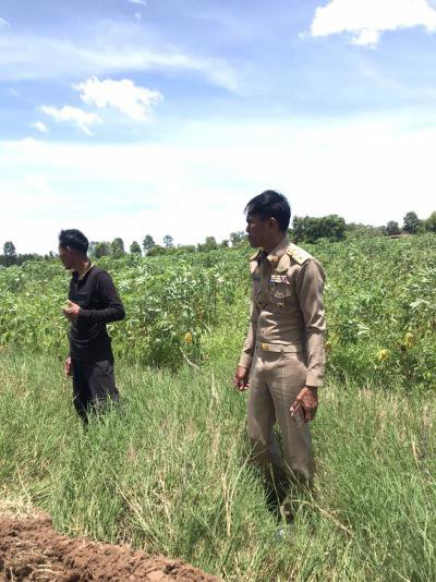 ติดตามการดำเนินงานโครงการปรับปรุงถนนหินคลุก หมู่ 2