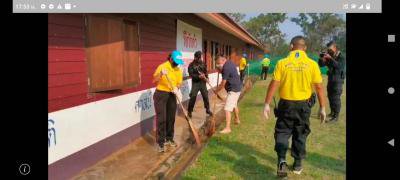 อบต.ภูหลวง จัดเตรียมทำความสะอาดศูนย์ CI ระดับตำบล