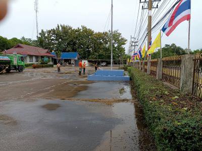 ทำความสะอาดพื้นที่ อบต.ภูหลวง เพื่อเตรียมรับสมัครเลือกตั้งฯ