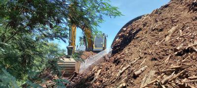 งานป้องกันฯ ระงับเหตุเพลิงไหม้ บ.โคราชไบโอแมสโปรดักส์ จำกัด