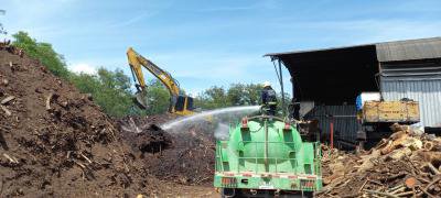 งานป้องกันฯ ระงับเหตุเพลิงไหม้ บ.โคราชไบโอแมสโปรดักส์ จำกัด