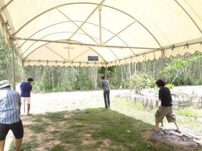 จัดเตรียมศูนย์พักคอย อบต.ภูหลวง