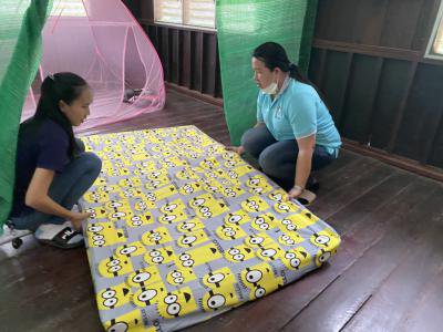 จัดเตรียมสถานที่กักตัวโควิด-19 ณ วัดปอแดง