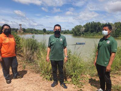 สำรวจแหล่งน้ำในการทำน้ำประปา บ้านหนองหว้าฯ