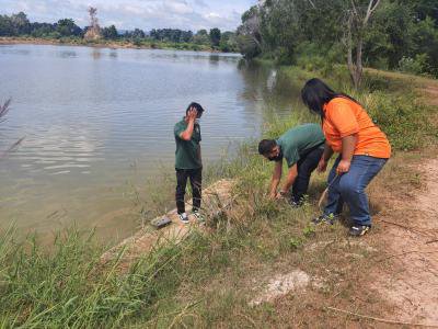 สำรวจแหล่งน้ำในการทำน้ำประปา บ้านหนองหว้าฯ