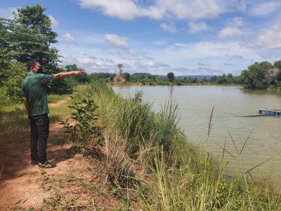 สำรวจแหล่งน้ำในการทำน้ำประปา บ้านหนองหว้าฯ