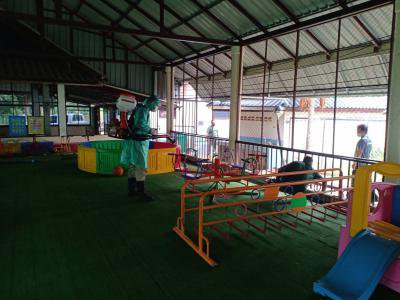 พ่นยาฆ่าเชื้อโรคโรงเรียน , ศพด.ในเขตตำบลภูหลวง