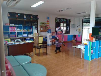 พ่นยาฆ่าเชื้อโรคโรงเรียน , ศพด.ในเขตตำบลภูหลวง