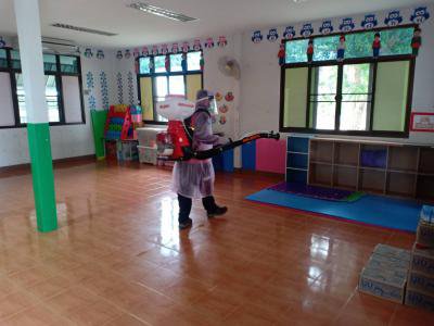 พ่นยาฆ่าเชื้อโรคโรงเรียน , ศพด.ในเขตตำบลภูหลวง