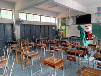 พ่นยาฆ่าเชื้อโรคโรงเรียน , ศพด.ในเขตตำบลภูหลวง