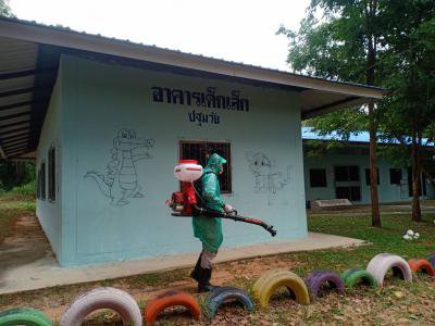 พ่นยาฆ่าเชื้อโรคโรงเรียน , ศพด.ในเขตตำบลภูหลวง