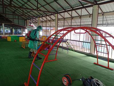 พ่นยาฆ่าเชื้อโรคโรงเรียน , ศพด.ในเขตตำบลภูหลวง
