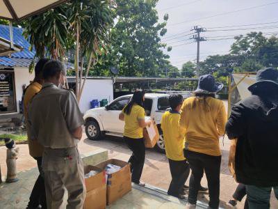 เดินรณรงค์แนะนำการรับวัคซีนป้องกันโรคโควิด-19ฯ