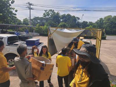 เดินรณรงค์แนะนำการรับวัคซีนป้องกันโรคโควิด-19ฯ