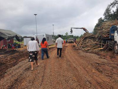 ตรวจสอบถนนกรณีชาวบ้านร้องเรียนฯ