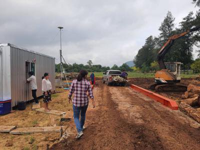 ตรวจสอบถนนกรณีชาวบ้านร้องเรียนฯ