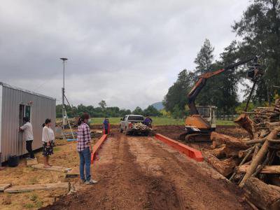 ตรวจสอบถนนกรณีชาวบ้านร้องเรียนฯ