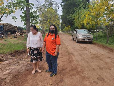 ตรวจสอบถนนกรณีชาวบ้านร้องเรียนฯ