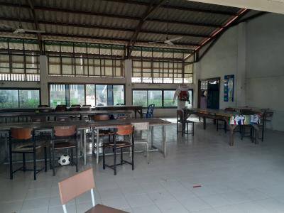 ฉีดพ่นยาป้องกันเชื้่อโรคโควิต-19 โรงเรียนบ้านหลุมเงินฯ