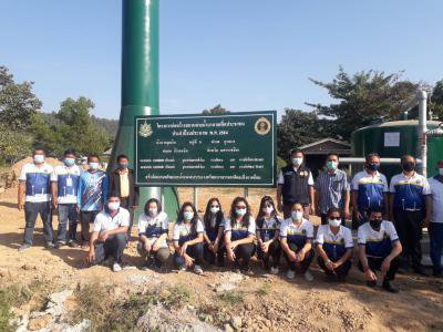 เปิดโครงการน้ำดื่มริมทางบ้านหลุมเงิน หมู่ 5
