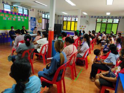 ประชุมผู้ปกครอง ศพด.ร.ร.บ้านหนองนกเขียนฯ