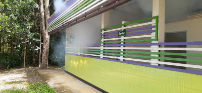 ควบคุมโรคไข้เลือดออก ศพด.หนองนกเขียน ,ร.ร.หนองนกเขียนฯ และ ร.ร.บ้านโนนแดง