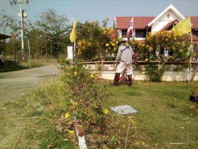 ปรับปรุงภูมิทัศน์หน้าที่ทำการ อบต.ภูหลวงฯ