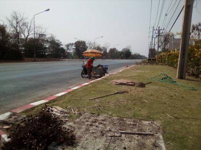 ปรับปรุงภูมิทัศน์หน้าที่ทำการ อบต.ภูหลวงฯ
