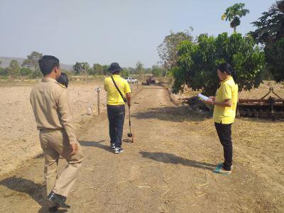 ตรวจมอบงานก่อสร้างโครงการฯ