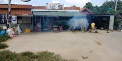 พ่นหมอกควัน  บ้านหนองกก หมู่ 7