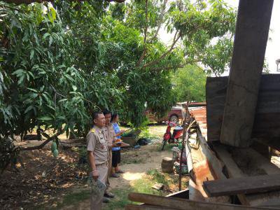 ตรวจสอบความเสียหายจากเหตุวาตภัยฯ