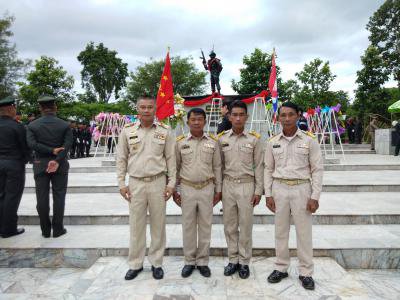 ร่วมพิธีวางพวงมาลา ค่ายทหารพรานปักธงชัย