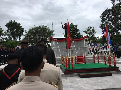 ร่วมพิธีวางพวงมาลา ค่ายทหารพรานปักธงชัย