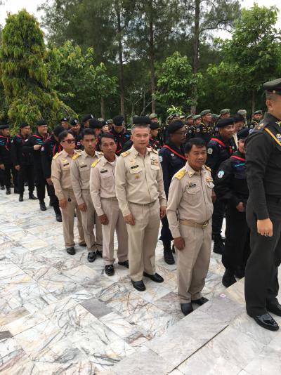 ร่วมพิธีวางพวงมาลา ค่ายทหารพรานปักธงชัย