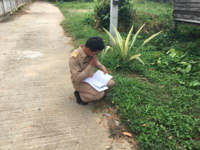 กองช่างออกสำรวจรางระบายน้ำฯ