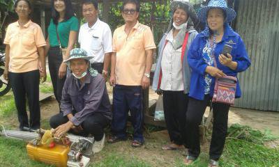 พ่นหมอกควันบ้านโนนแดงฯ