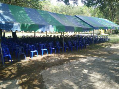 จัดเตรียมงานประเพณีสงกรานต์ ประจำปี 2561