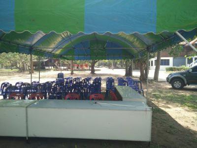 จัดเตรียมงานประเพณีสงกรานต์ ประจำปี 2561