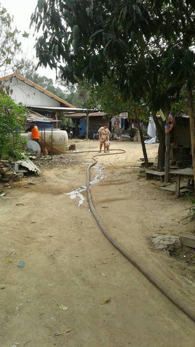 งานป้องกันฯ ออกส่งน้ำให้แก่ประชาชน