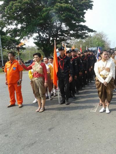 วิ่งคบไฟงานย่าโมฯ ปี 2561