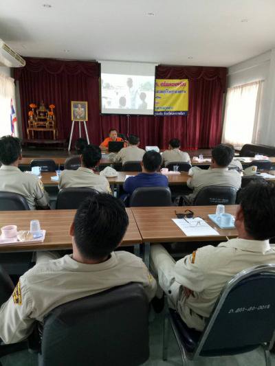 ประชุม อปพร.เพื่อเตรียมตั้งจุดบริการช่วงเทศกาลปีใหม่ฯ