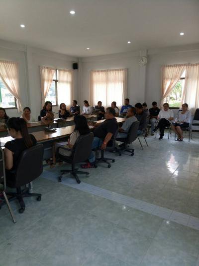 ประชุมพนักงาน,พนักงานจ้าง ประจำเดือน ตุลาคม 2560