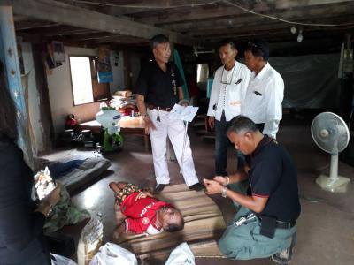 ตรวจเยี่ยมคนพิการร่วมกับสมาคมคนพิการฯ