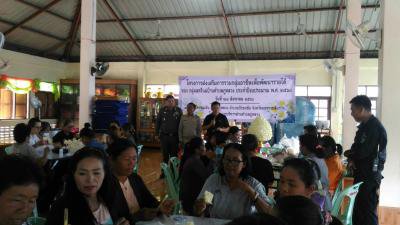 โครงการส่งเสริมการรวมกลุ่มอาชีพเพื่อพัฒนารายได้ของกลุ่มสตรีแม่บ้านตำบลภูหลวง ประจำปีงบประมาณ 2560