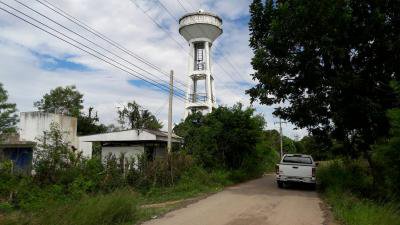สำรวจทางน้ำเข้าอ่างประปาบ้านหนองกก หมู่ 7