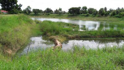 สำรวจทางน้ำเข้าอ่างประปาบ้านหนองกก หมู่ 7
