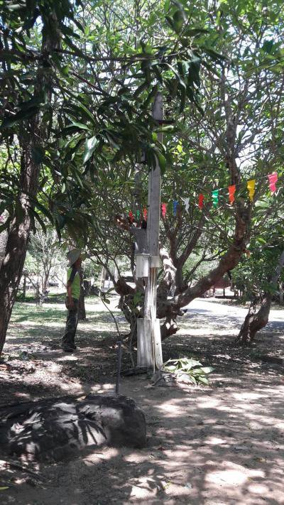 จัดเตรียมสถานที่สำหรับงานสงกรานต์ ปี 60