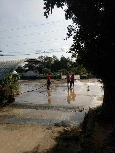 เตรียมสถานที่จัดตั้งจุดบริการประชาชนฯ