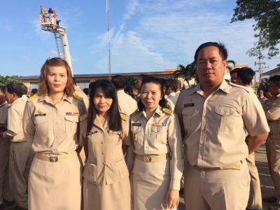 ร่วมกิจกรรม "ชาวปักธงชัย ร้อยดวงใจ ถวายความอาลัยในหลวง"
